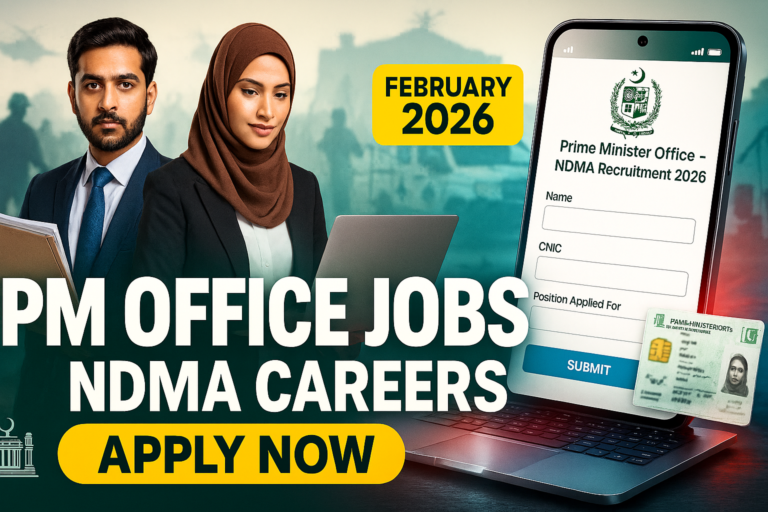 Prime Minister Office Jobs February 2026 – NDMA Careers Apply Now