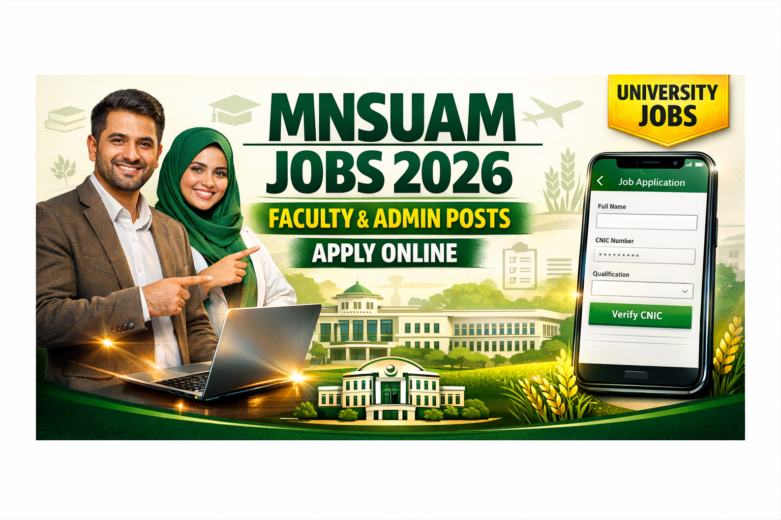 MNS University of Agriculture Multan Jobs 2026